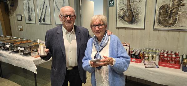 Vinnere av første turnering Ivar og Anne Grethe