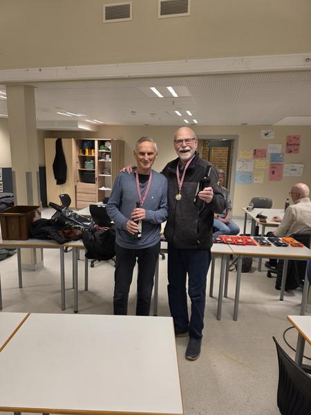 2. plass til veteranene Hans(venstre) og Arild