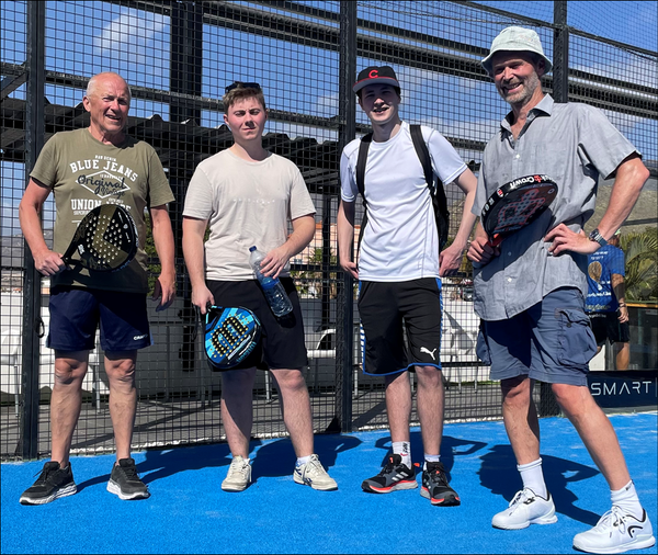 Arild og Gorm med ung motstand i padel
